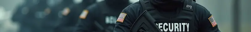 A cropped picture showing security guards